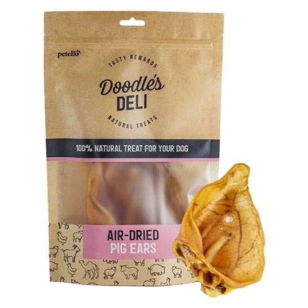 Doodles Deli Air Dried Pig Ears 100g Dog Treat 1 Doodles Deli Air Dried Pig Ears 100g Dog Treat