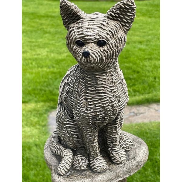 Knitted Cat Stone Garden Ornament 25cm 1 Knitted Cat Stone Garden Ornament 25cm