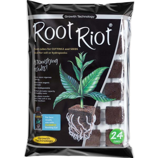 Growth Technology Root Riot Propagation 24 Cube Tray 1 Growth Technology Root Riot Propagation 24 Cube Tray