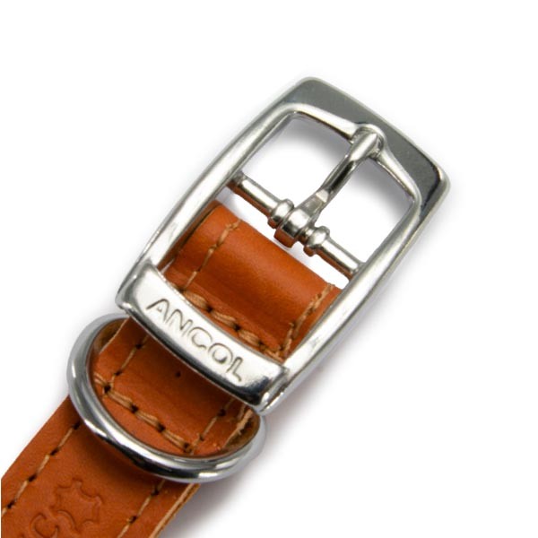 Ancol Classic Leather Collar Tan Size 1 2 Ancol Classic Leather Collar Tan Size 1 - Image 2