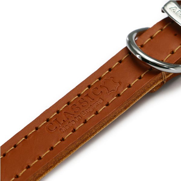Ancol Classic Leather Collar Tan Size 4 3 Ancol Classic Leather Collar Tan Size 4 - Image 3