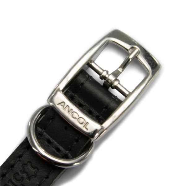 Ancol Classic Leather Collar Black Size 6 2 Ancol Classic Leather Collar Black Size 6 - Image 2