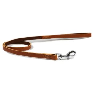 Ancol Classic Leather Lead Tan 100 x 1.2cm