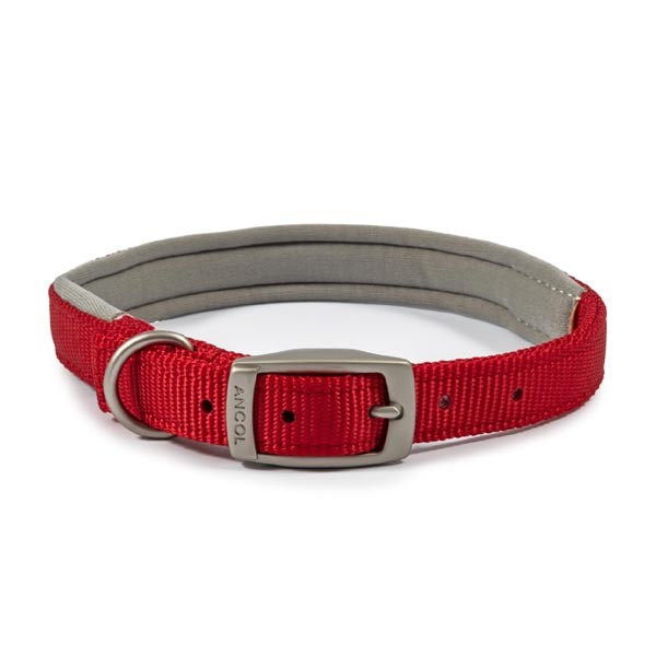 Ancol Padded Viva Collar Red Size 5 1 Ancol Padded Viva Collar Red Size 5