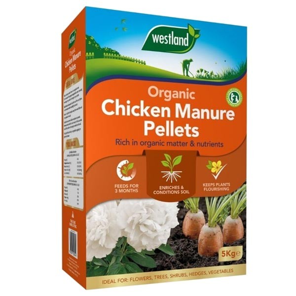Westland Organic Chicken Manure Pellets 5kg 1 Westland Organic Chicken Manure Pellets 5kg