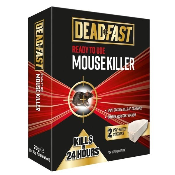 Deadfast Ready to Use Mouse Killer Bait Stations 1 Deadfast Ready to Use Mouse Killer Bait Stations