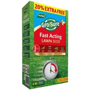 Gro-Sure Fast Acting Lawn Seed 30m2 + 20% Extra Free