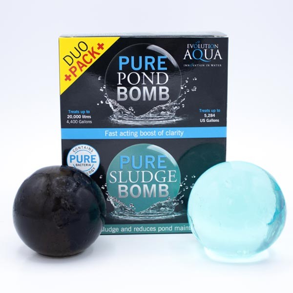Evolution Aqua PURE Pond Bomb & PURE Sludge Bomb Duo Pack 1 Evolution Aqua PURE Pond Bomb & PURE Sludge Bomb Duo Pack