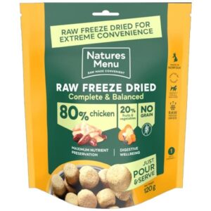 Natures Menu Complete Freeze Dried Chicken Dog Food 120g