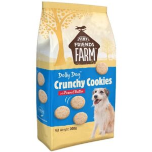 Tiny Friends Farm Dolly Dog Crunchy Cookies with Peanut Butter 200g Dog Treats