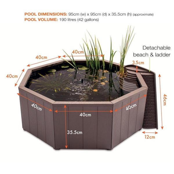 Blagdon Liberty Solar No Dig Nature Pool 190 Litres 3 Blagdon Liberty Solar No Dig Nature Pool 190 Litres - Image 3