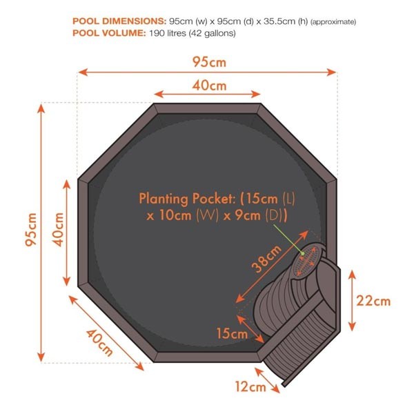 Blagdon Liberty Solar No Dig Nature Pool 190 Litres 4 Blagdon Liberty Solar No Dig Nature Pool 190 Litres - Image 4