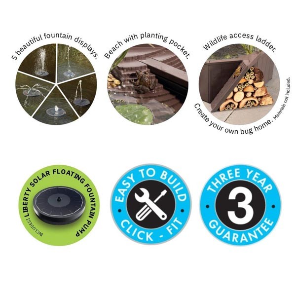 Blagdon Liberty Solar No Dig Nature Pool 190 Litres 5 Blagdon Liberty Solar No Dig Nature Pool 190 Litres - Image 5