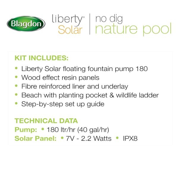 Blagdon Liberty Solar No Dig Nature Pool 190 Litres 6 Blagdon Liberty Solar No Dig Nature Pool 190 Litres - Image 6