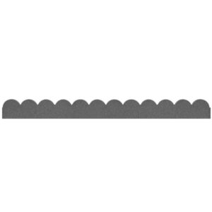 EzBorder Flexi Curve Scallop Border Grey 120cm