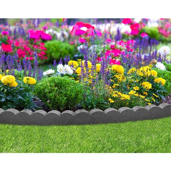 EzBorder Flexi Curve Scallop Border Grey 120cm 2 EzBorder Flexi Curve Scallop Border Grey 120cm - Image 2
