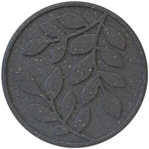 EcoWay Leaves Grey Eco Stepping Stone 46cm