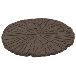 EcoWay Cracked Log Earth Brown Eco Stepping Stone 46cm