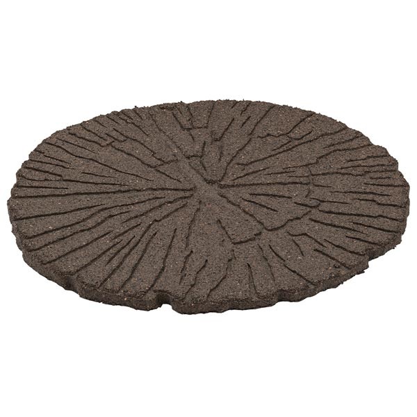 EcoWay Cracked Log Earth Brown Eco Stepping Stone 46cm 1 EcoWay Cracked Log Earth Brown Eco Stepping Stone 46cm