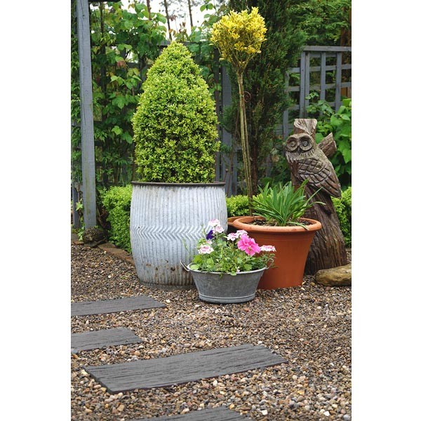 EcoWay Railroad Tie Grey Eco Stepping Stone 53cm 4 EcoWay Railroad Tie Grey Eco Stepping Stone 53cm - Image 4