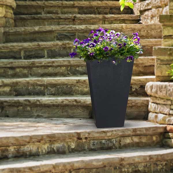 Tierra Verde Sonata Slate Grey Eco Planter 50cm 3 Tierra Verde Sonata Slate Grey Eco Planter 50cm - Image 3
