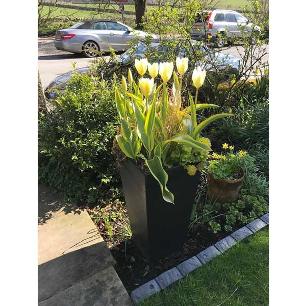Tierra Verde Sonata Slate Grey Eco Planter 71cm 4 Tierra Verde Sonata Slate Grey Eco Planter 71cm - Image 4
