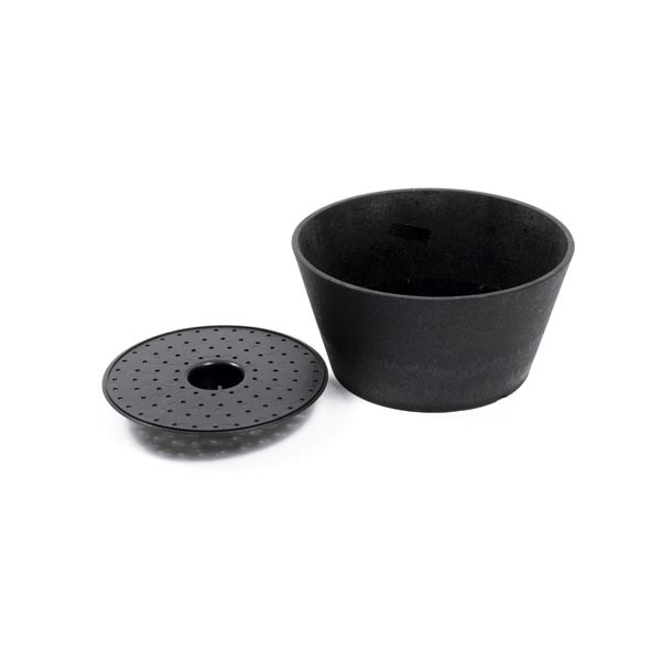 Tierra Verde Octavia Slate Grey Eco Planter 15cm 2 Tierra Verde Octavia Slate Grey Eco Planter 15cm - Image 2