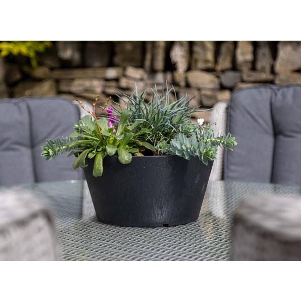 Tierra Verde Octavia Slate Grey Eco Planter 15cm 4 Tierra Verde Octavia Slate Grey Eco Planter 15cm - Image 4