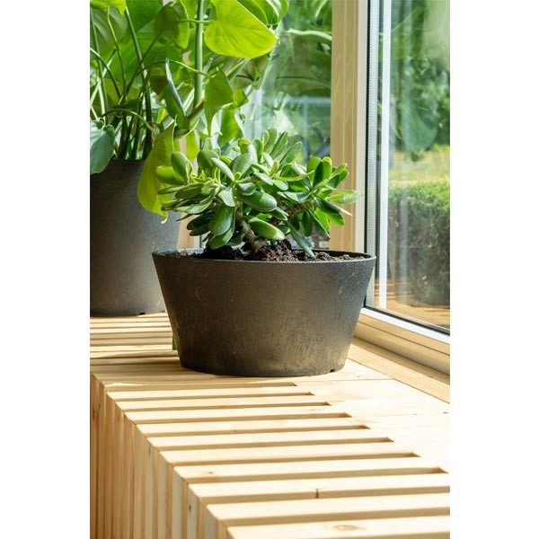 Tierra Verde Octavia Slate Grey Eco Planter 15cm 5 Tierra Verde Octavia Slate Grey Eco Planter 15cm - Image 5