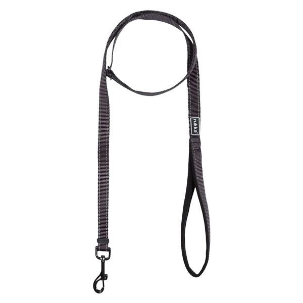 Rukka Bliss Adjustable Reflective Padded Handle Dog Leash Smoke Large 1 Rukka Bliss Adjustable Reflective Padded Handle Dog Leash Smoke Large