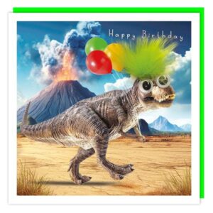 Fluff "Birthday Dinosaur" Birthday Card