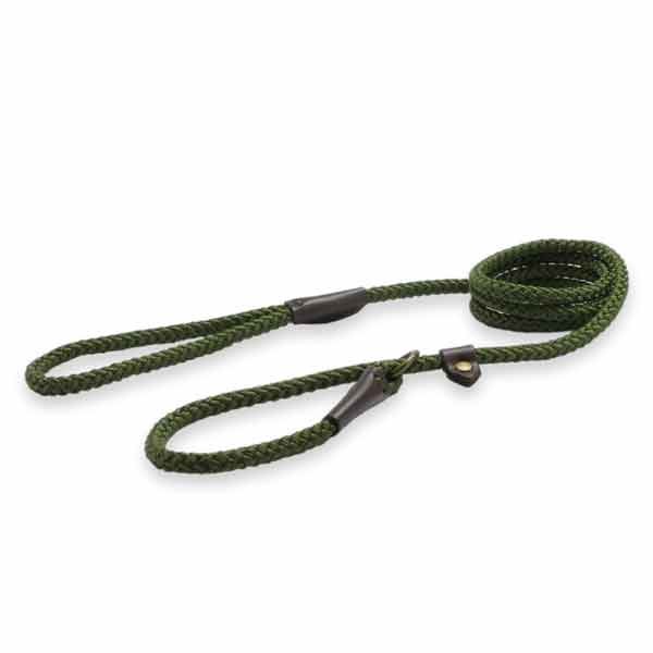 Ancol Heritage Rope Slip Lead Green 1.2m x 12mm 1 Ancol Heritage Rope Slip Lead Green 1.2m x 12mm