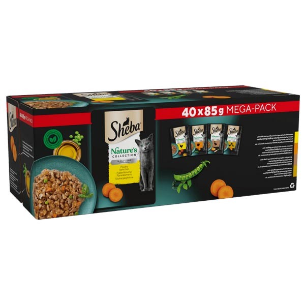 Sheba Nature's Collection Poultry in Jelly 40x85g Wet Cat Food 1 Sheba Nature's Collection Poultry in Jelly 40x85g Wet Cat Food
