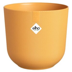 Elho Jazz Round Amber Yellow 16cm Flower Pot