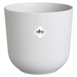 Elho Jazz Round Silky White 16cm Flower Pot