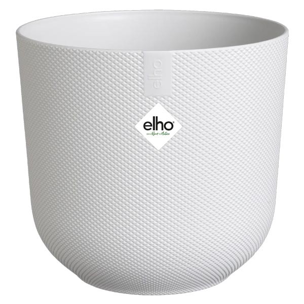 Elho Jazz Round Silky White 19cm Flower Pot 1 Elho Jazz Round Silky White 19cm Flower Pot
