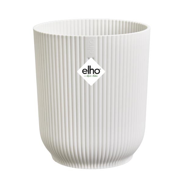 Elho Vibes Fold Orchid High Silky White 12.5cm Flower Pot 1 Elho Vibes Fold Orchid High Silky White 12.5cm Flower Pot