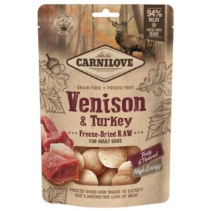 Carnilove Freeze-Dried Raw Snacks Venison & Turkey 60g Dog Treat