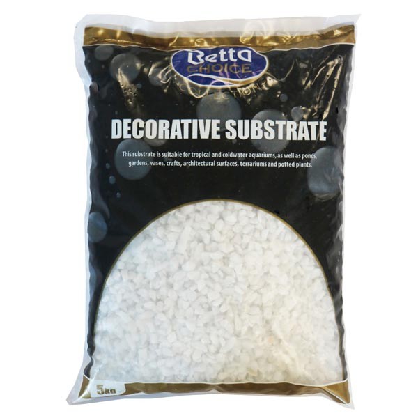 Betta Choice Natural White Aquarium Stones 5kg 1 Betta Choice Natural White Aquarium Stones 5kg