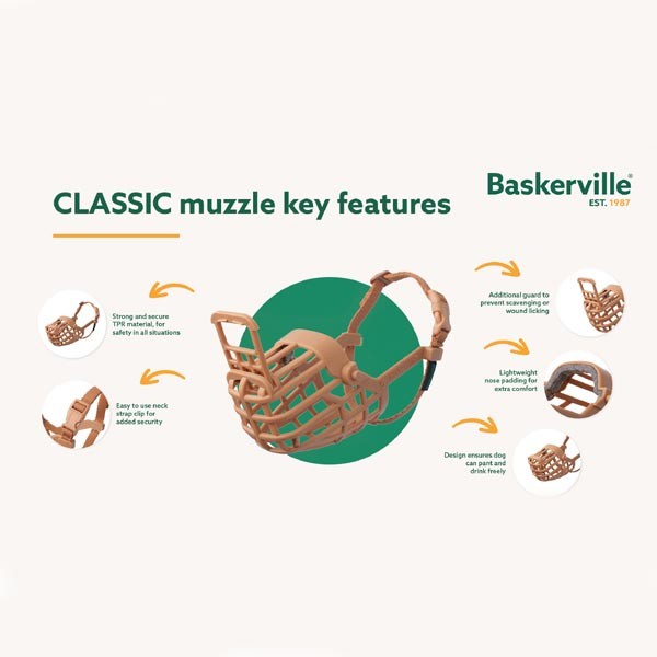 Company of Animals Baskerville Classic Basket Muzzle Size 10 (Great Dane) 6 Company of Animals Baskerville Classic Basket Muzzle Size 10 (Great Dane) - Image 6