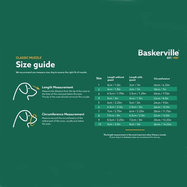 Company of Animals Baskerville Classic Basket Muzzle Size 6 (Beagle) 2 Company of Animals Baskerville Classic Basket Muzzle Size 6 (Beagle) - Image 2