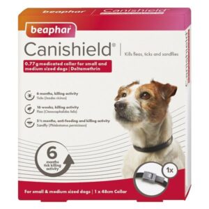 Beaphar Canishield Flea & Tick Collar for Small & Medium Dogs