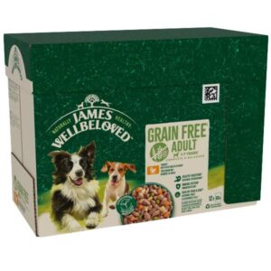 James Wellbeloved Grain Free Adult Turkey in Gravy 12 x 90g Wet Dog Food
