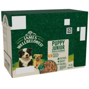 James Wellbeloved Grain Free Puppy Turkey in Gravy 12 x 90g Wet Dog Food