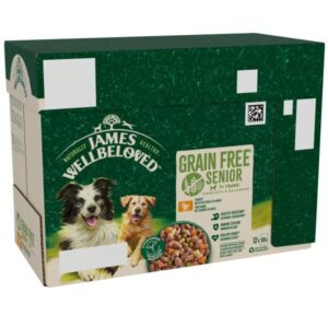 James Wellbeloved Grain Free Senior Turkey in Gravy 12 x 90g Wet Dog Food
