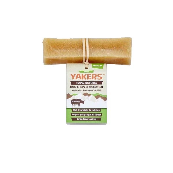 Yakers Yak Milk Dog Chew Apple Medium Single Dog Treat 1 Yakers Yak Milk Dog Chew Apple Medium Single Dog Treat