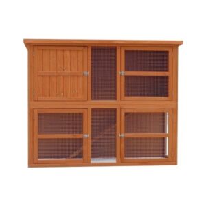 Harrisons Grasmere Double Height Hutch Natural 150x60x120cm