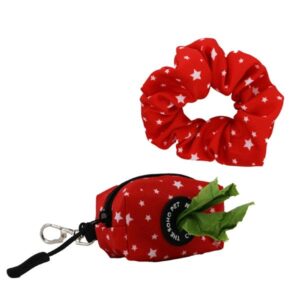 The Soho Pet Collection Star Patterned Poop Bag and Scrunchie