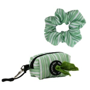 The Soho Pet Collection Stripe Patterned Poop Bag & Scrunchie