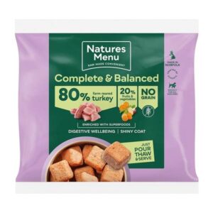 Natures Menu Complete & Balanced 80/20 Farm Reared Turkey 1kg
